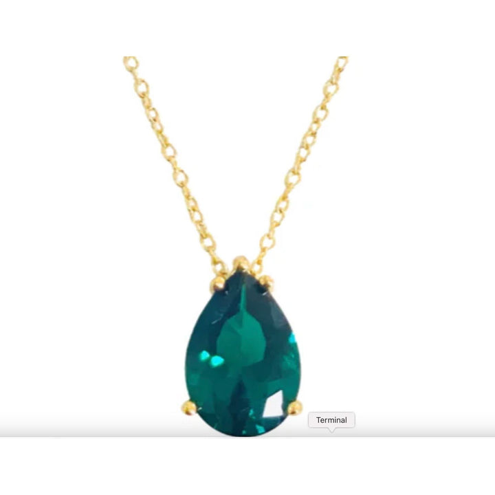 Allison Avery Isadora Necklace - Emerald