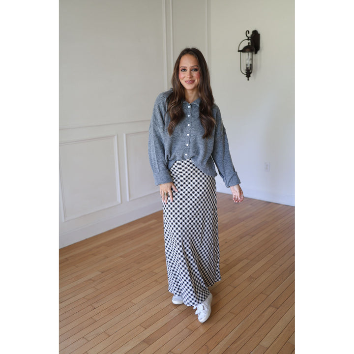 Allyn Charcoal Cardigan