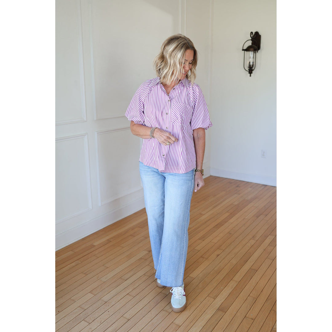 Risen Rebekah High Rise Ankle Palazzo Jeans