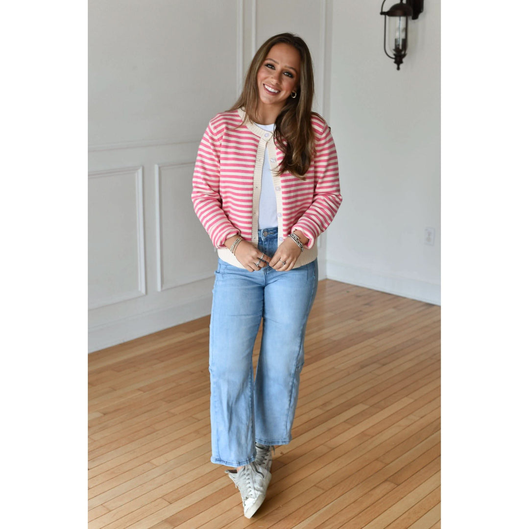 Risen Rylee Cropped Wide Leg Jeans