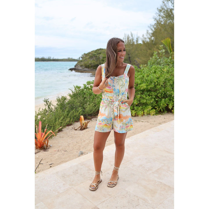 Coastline Sleeveless Romper