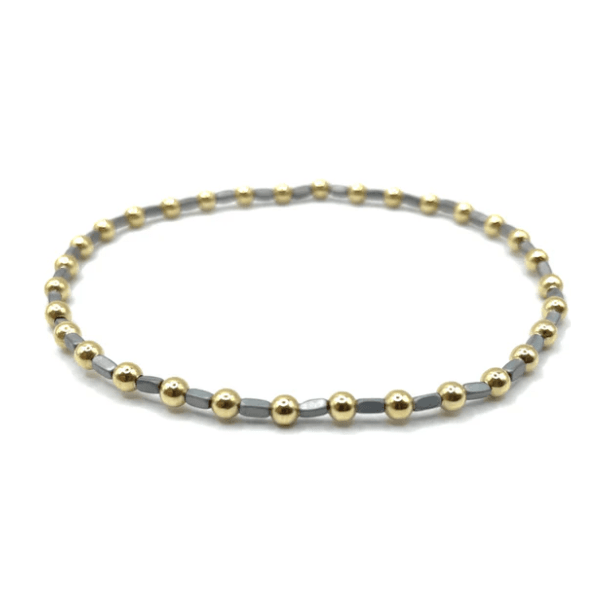 Harbor and Gold bracelet gray