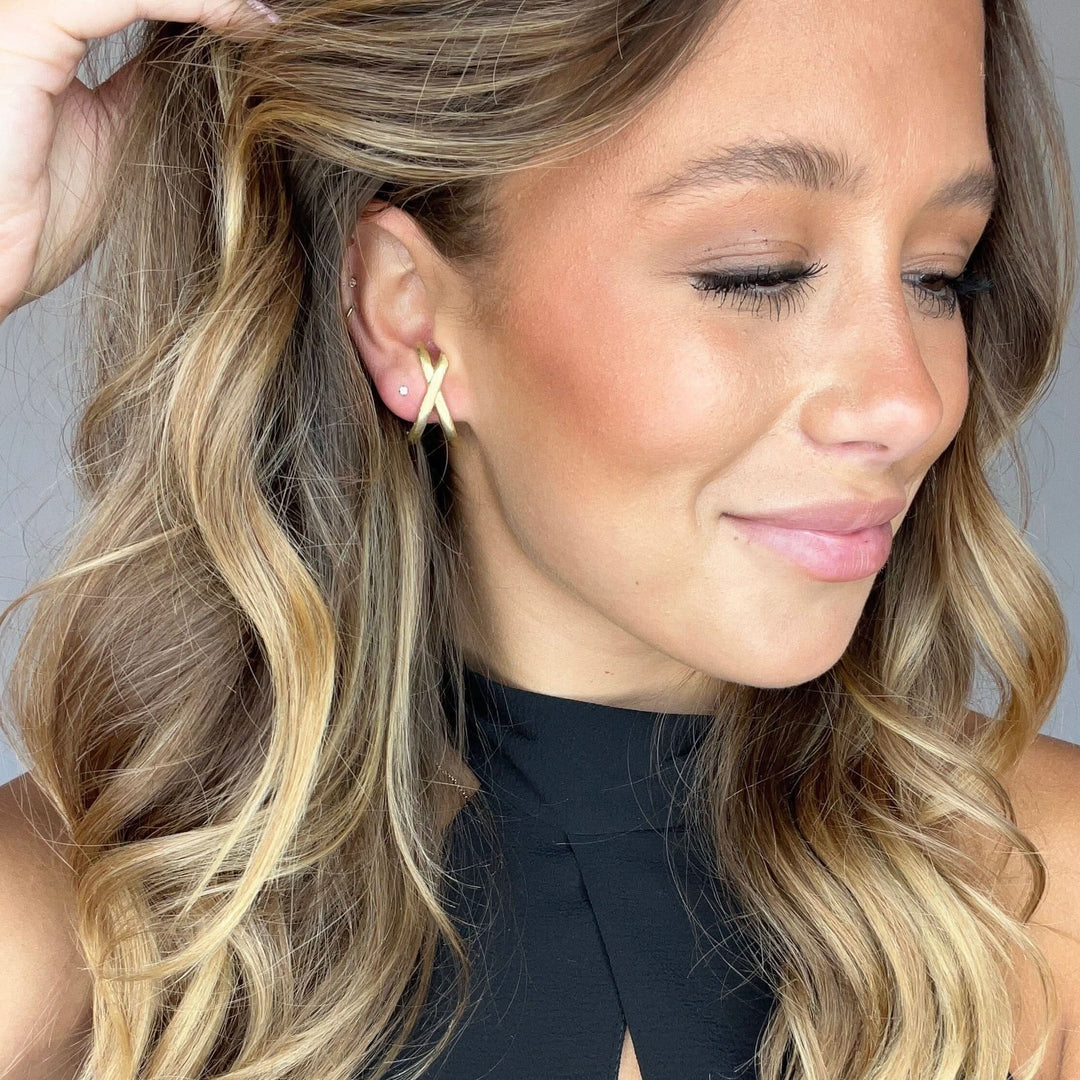 Crisscross Hug Earrings