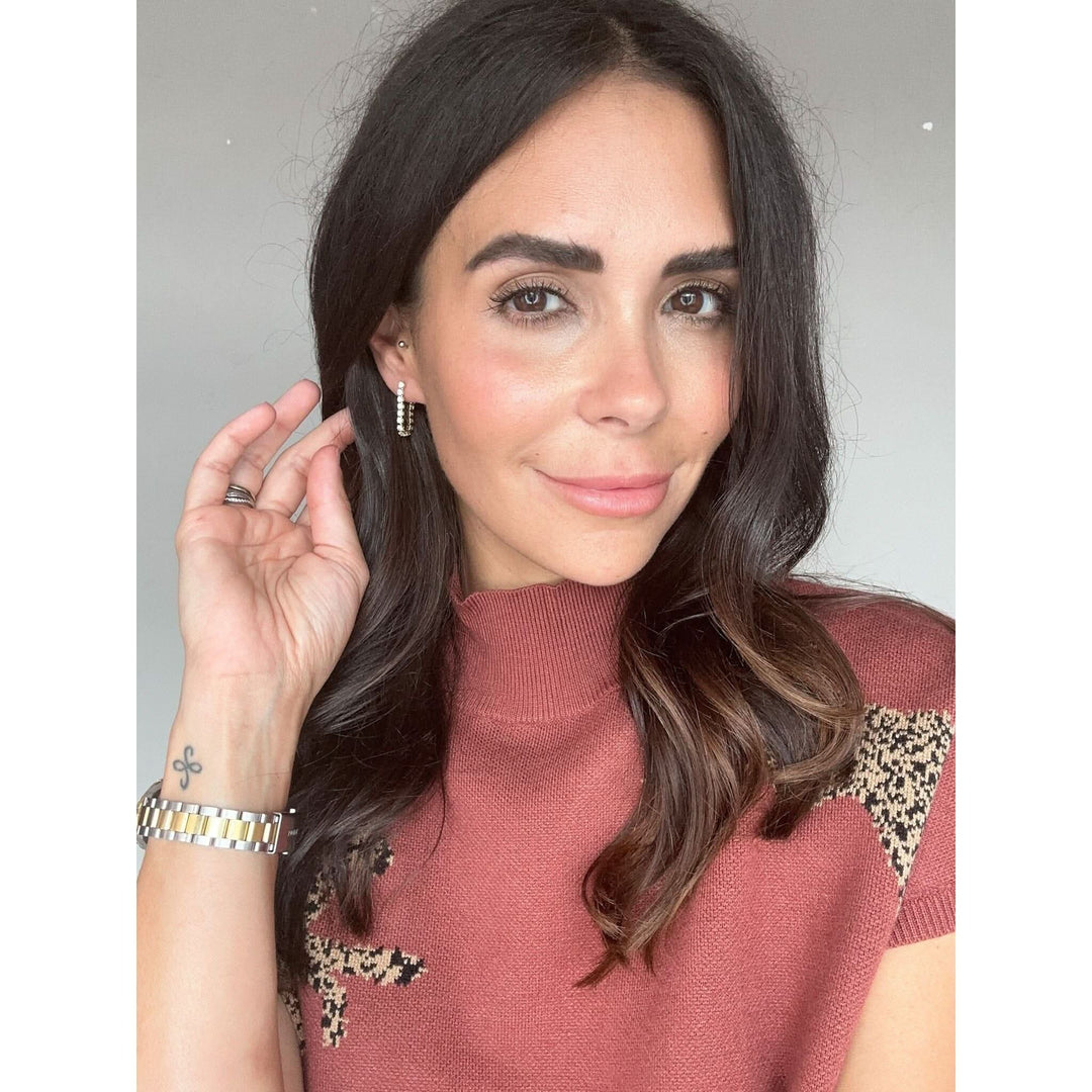 1.5 inch Sheila Fajl earrings with crystals