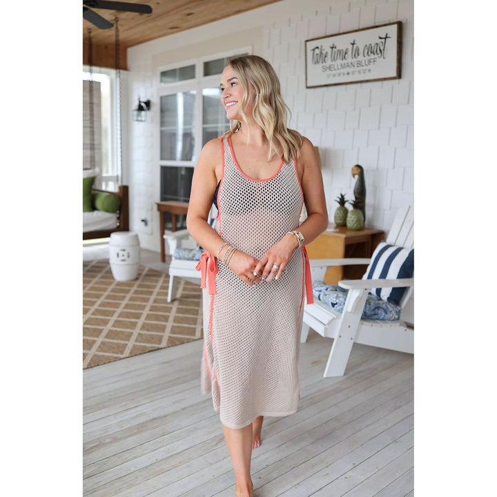 Katerina Taupe Sweater Dress