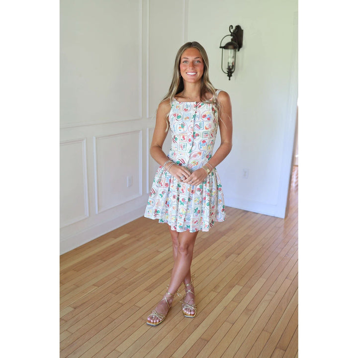 Maddy Boat Neck Mini Dress