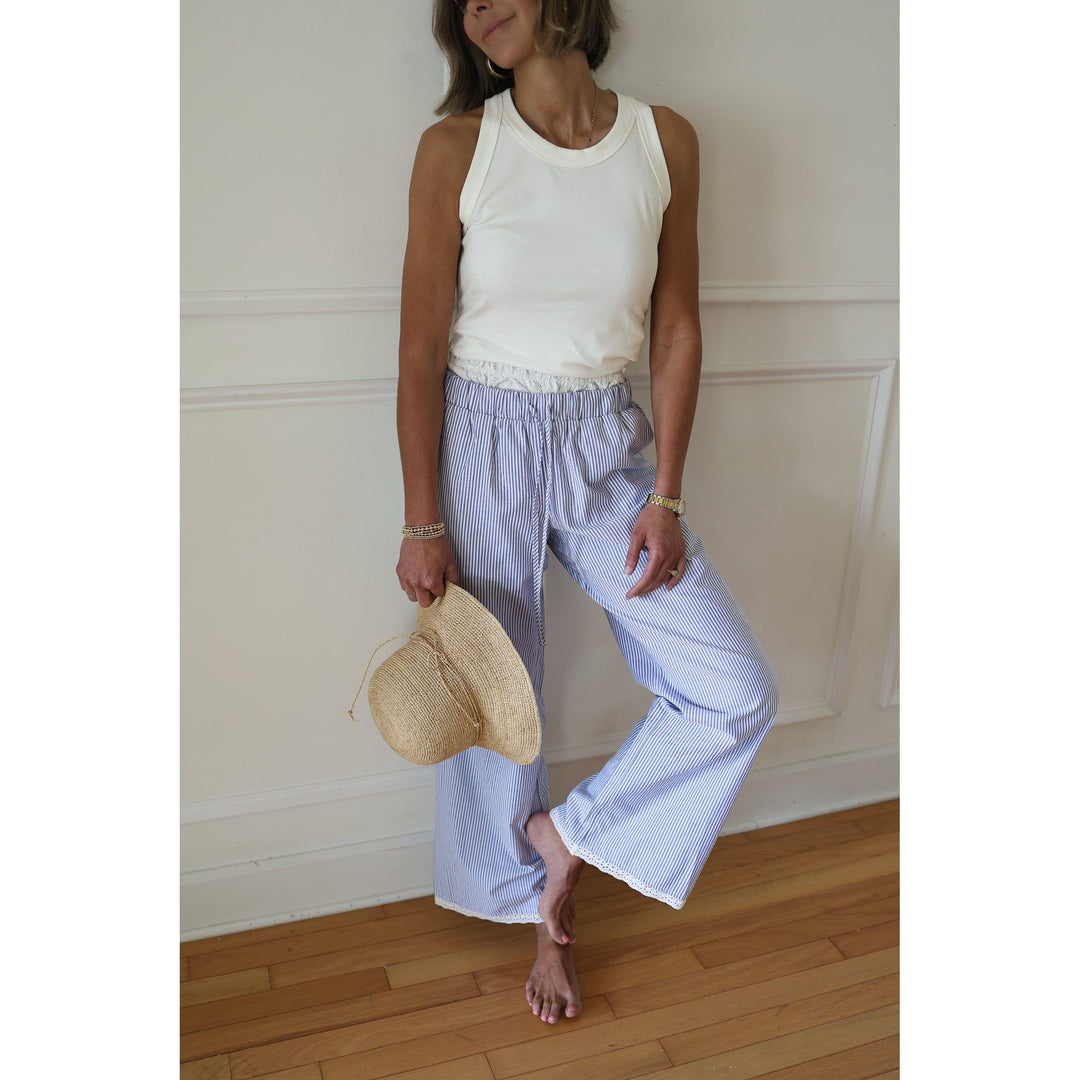 Maggy Blue Striped Pants