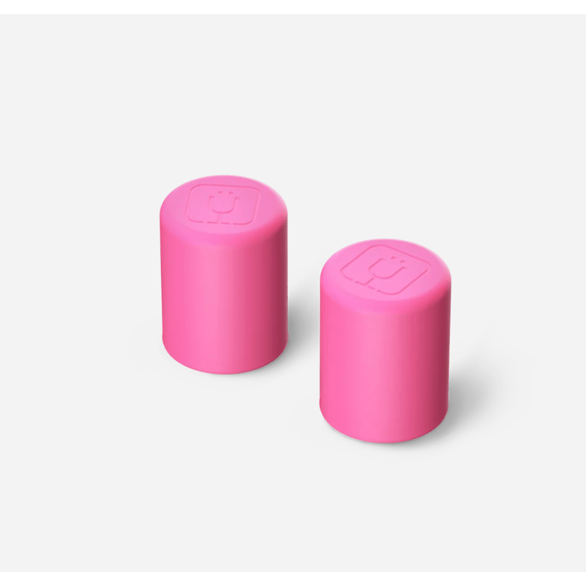 BruMate Magnetic Straw Caps- Neon Pink