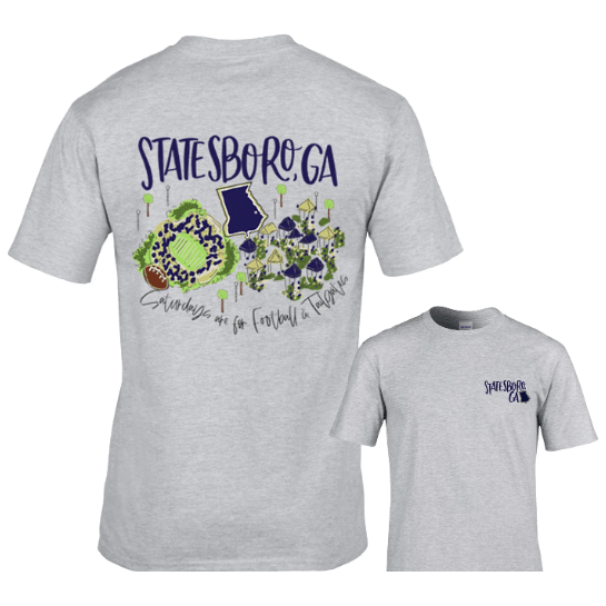 Statesboro GA Gray Tshirt