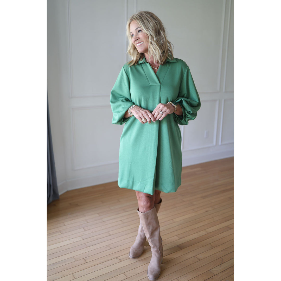 Women's Green Fall Dress