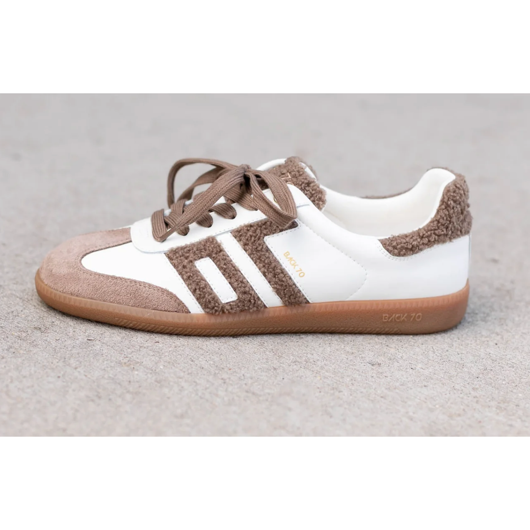 white brown sneakers