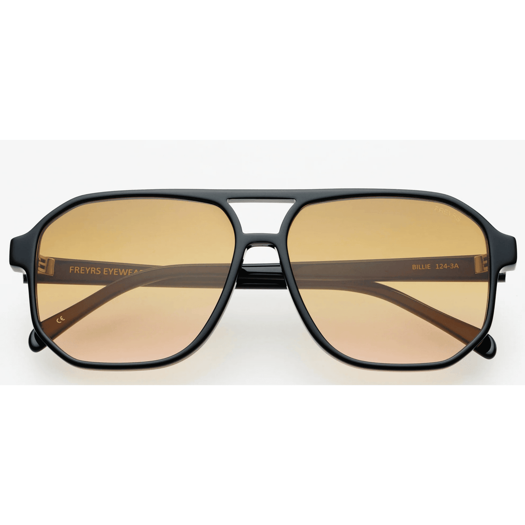 Billie Black Sunglasses with brown lenses