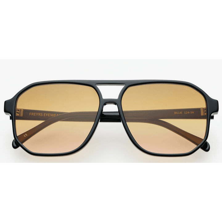 Billie Black Sunglasses with brown lenses