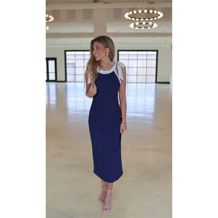 Bradberry Side Ribbon Midi Dress