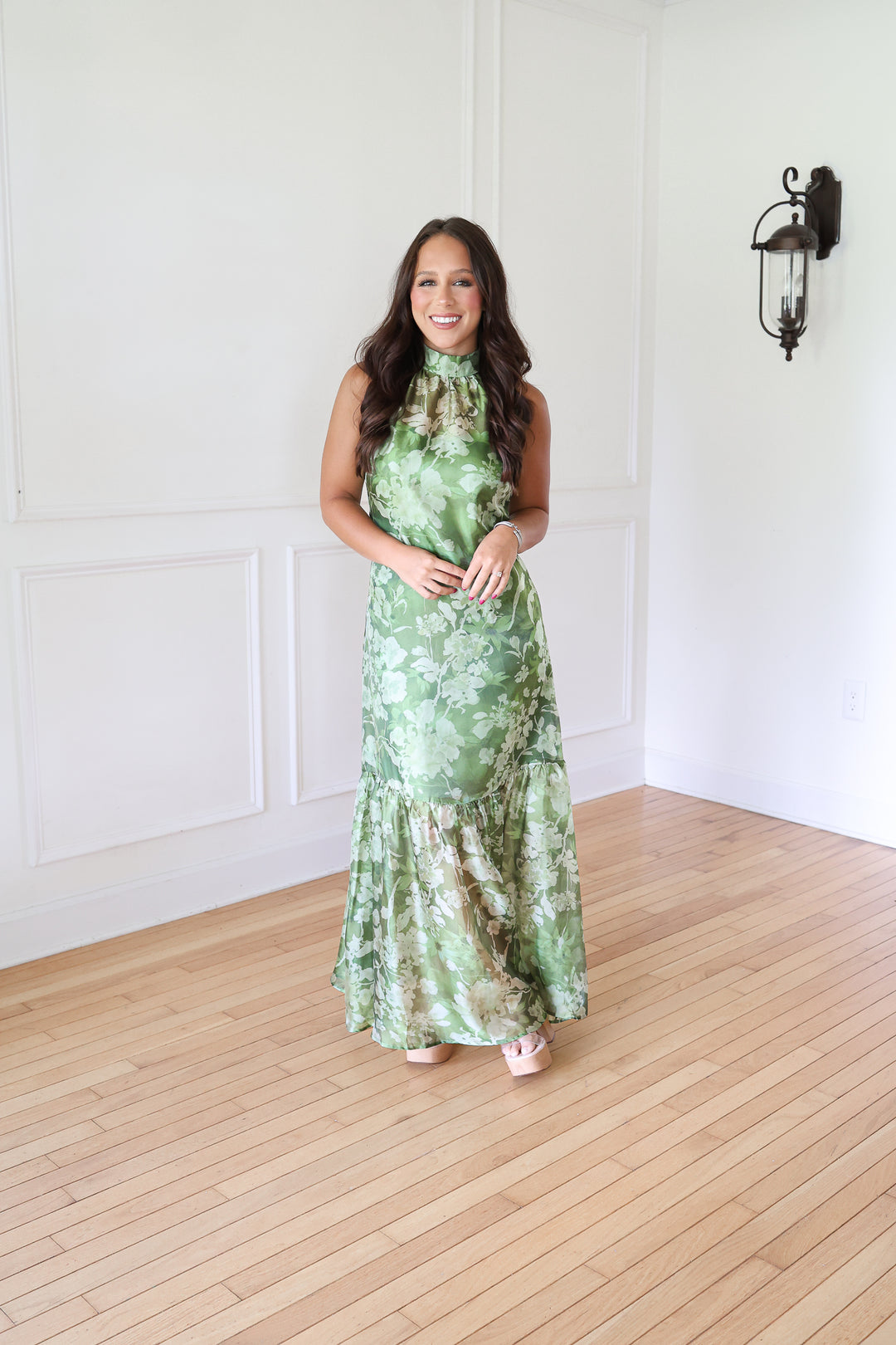 Brentyn Printed Organza Maxi Dress