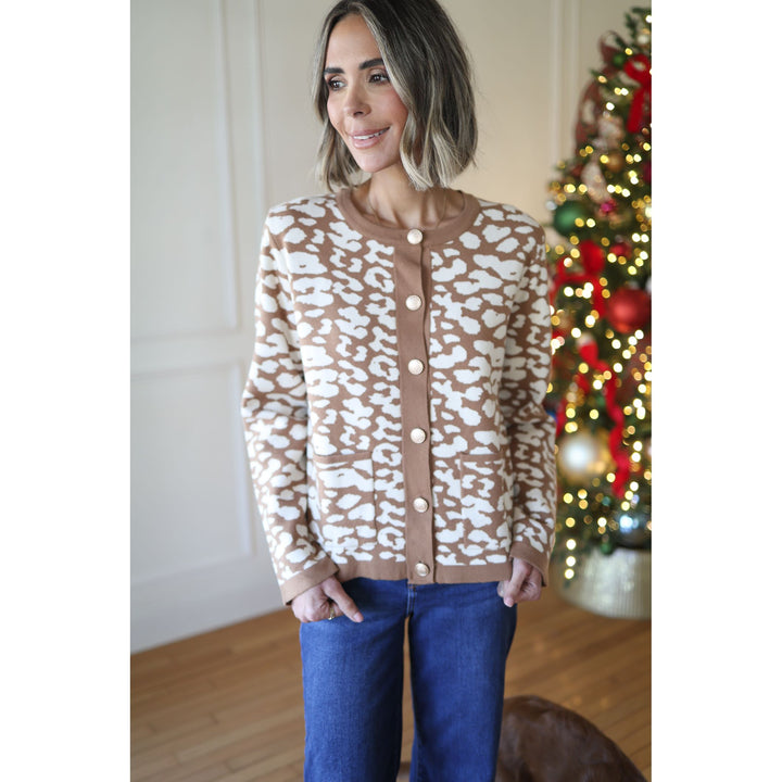 Sophia Taupe Cardigan