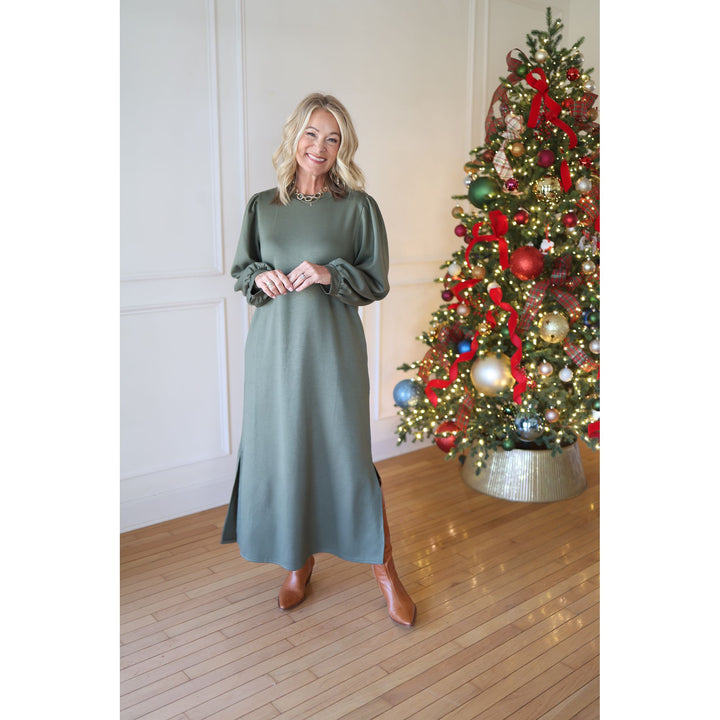 Deisy Olive Maxi Dress