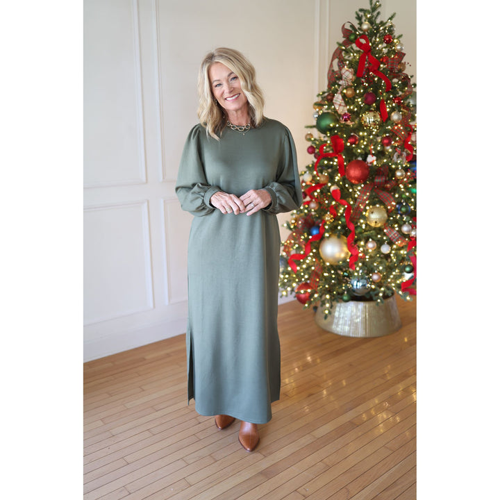 Deisy Olive Maxi Dress
