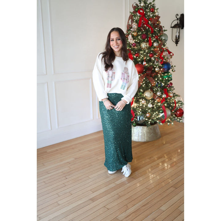 Bella Sequin Midi Skirt