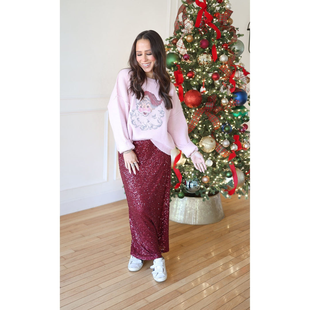 Santa's Blush Sweater