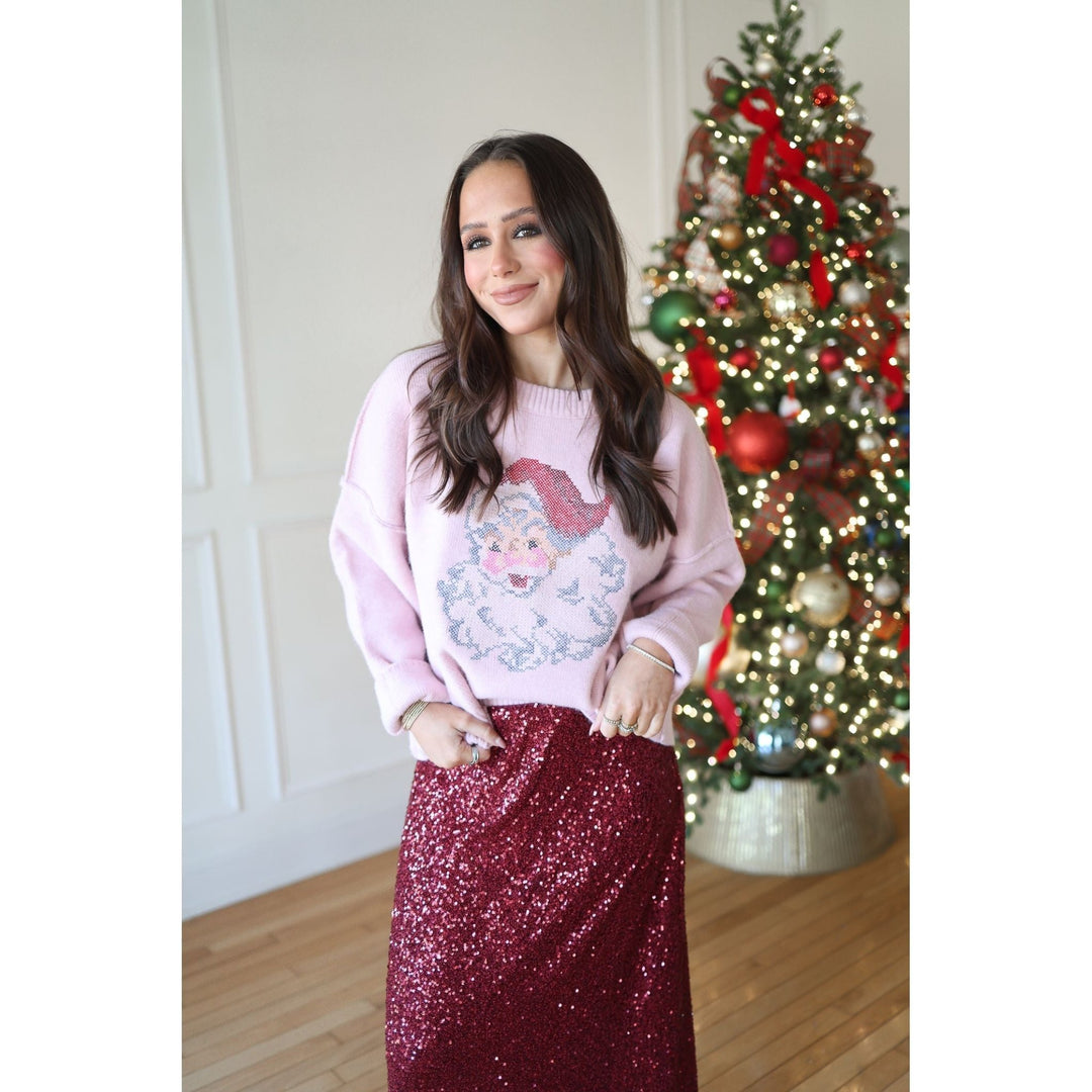 Santa's Blush Sweater