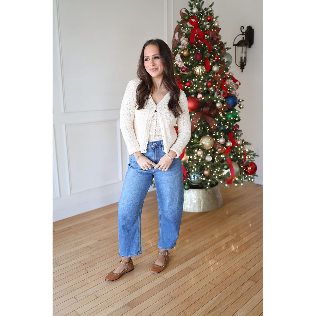 Casen Cream Cardigan Set