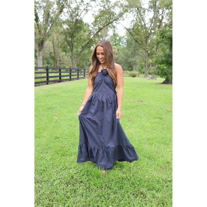Navy Blue Maxi Dress
