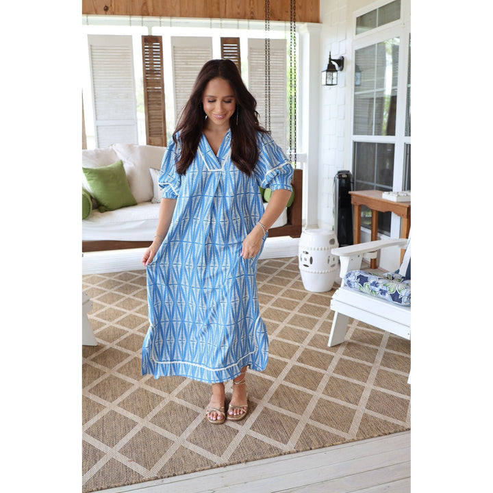 Charley Ogee Print Midi Dress