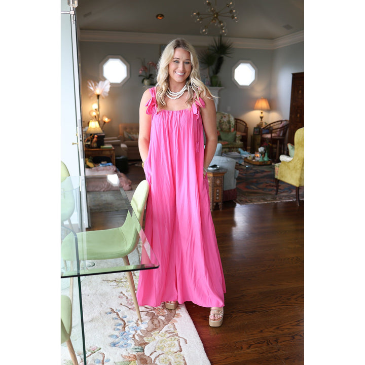 Yasmin Pink Wide Leg Jumpsuit