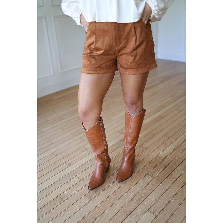 Merritt Suede Shorts