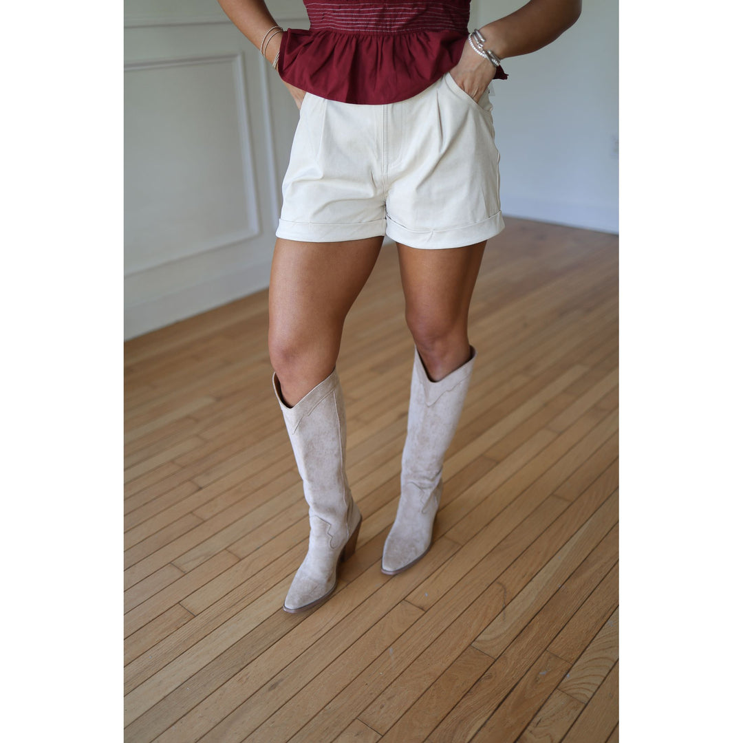 Merritt Suede Shorts