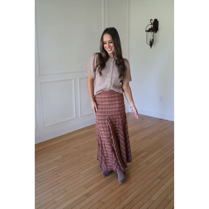 Perry Plaid Maxi Skirt