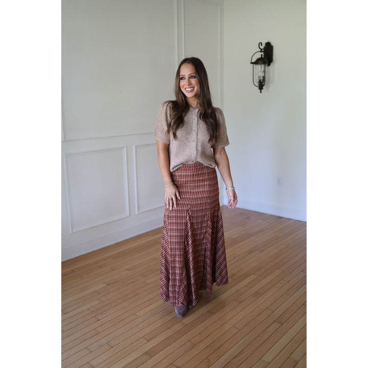 Perry Plaid Maxi Skirt