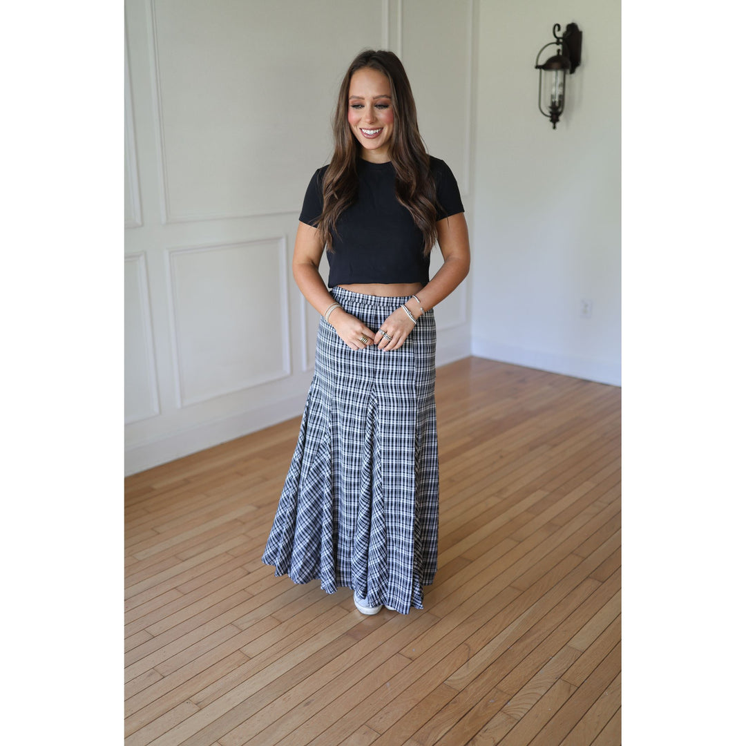Perry Plaid Maxi Skirt