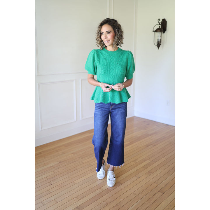 Debbie Puff Sleeve Knit Top