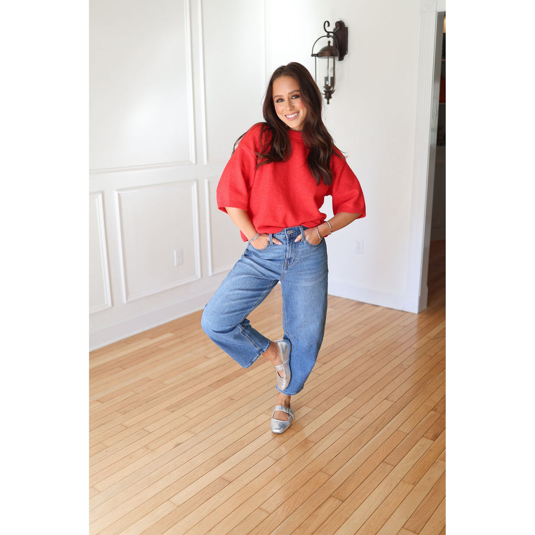 Rachel Balloon Sleeve Sweater