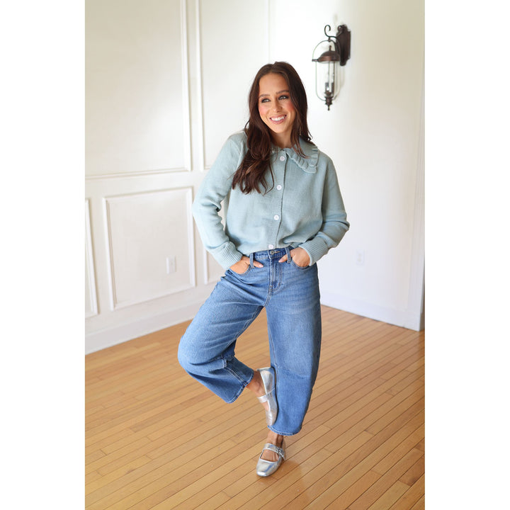 Elsa Collared Button Up Sweater