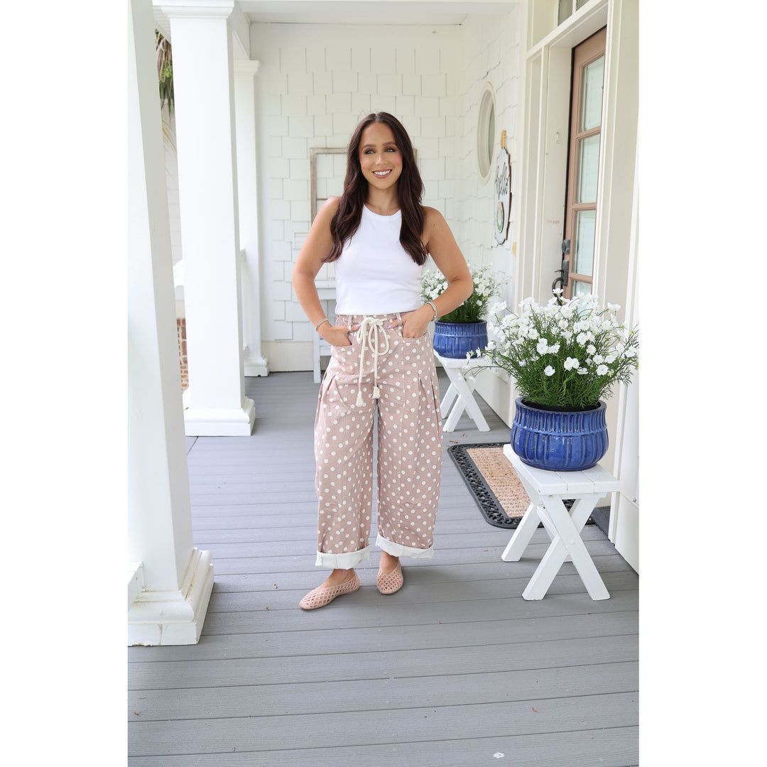 polka dot pants 