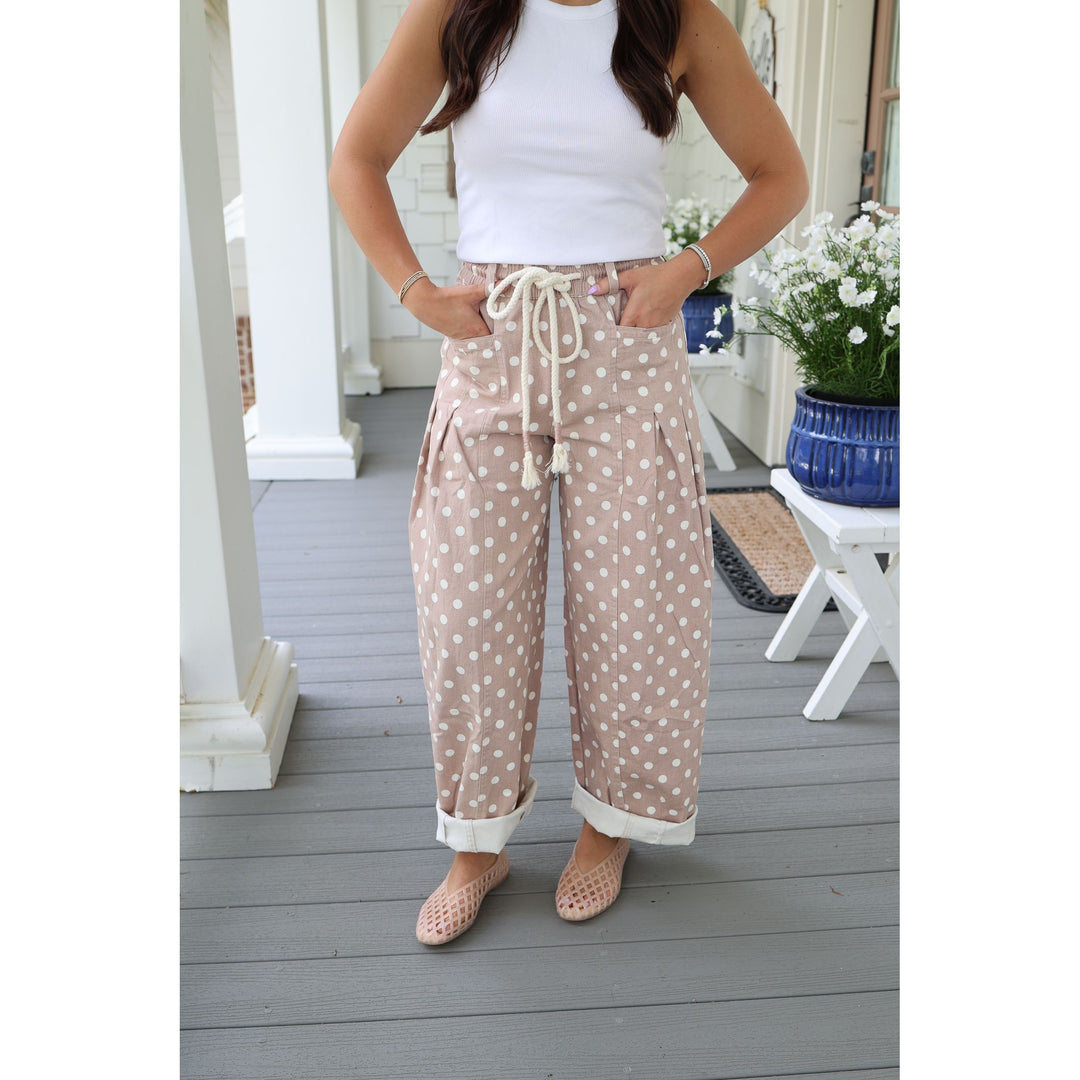polka dot pants 