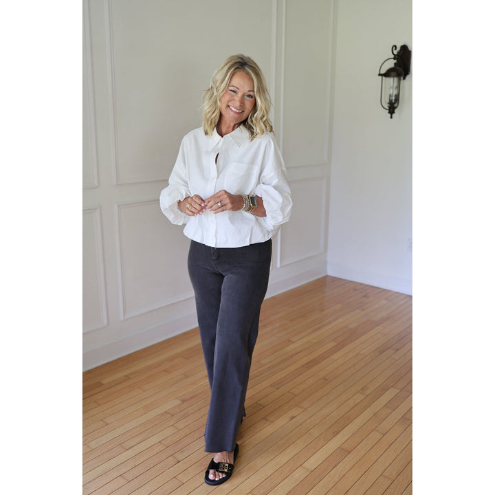 women's black denim