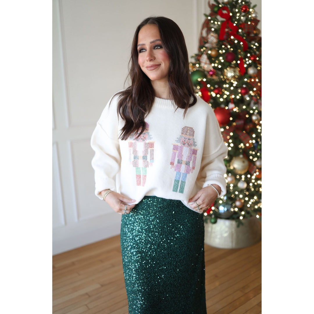 Cream Toy Soldier Sweater