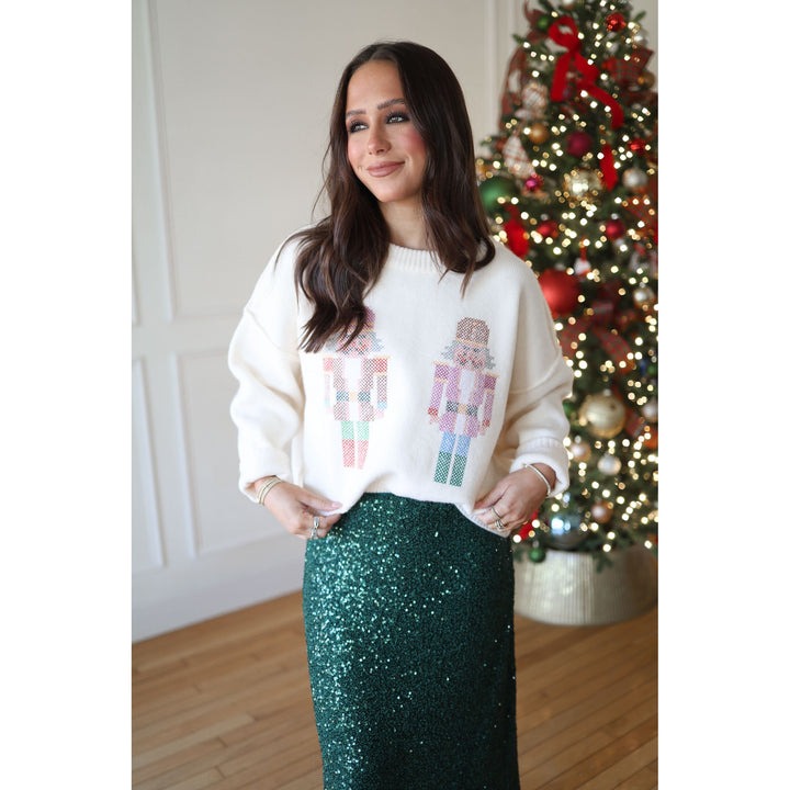 Cream Toy Soldier Sweater