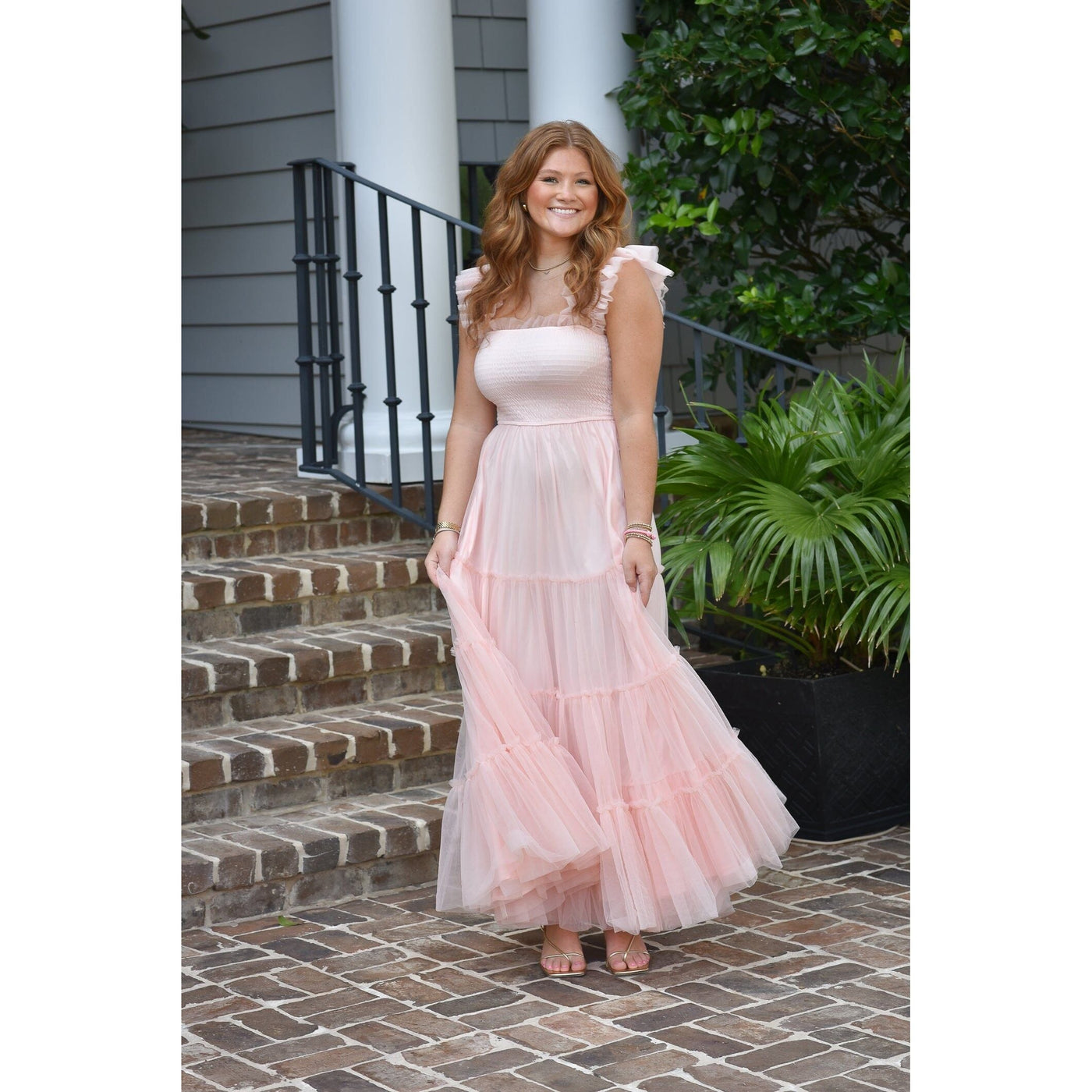 pink tulle dress