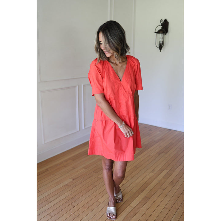 red dress