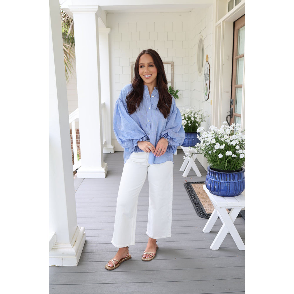 striped blouse