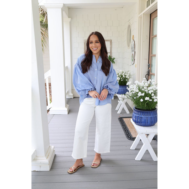 striped blouse