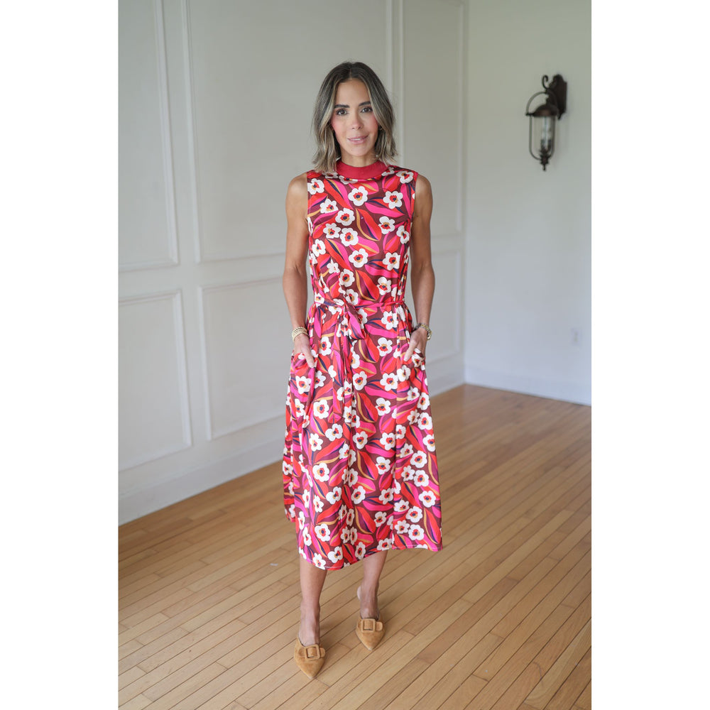 Fall Floral Dress 