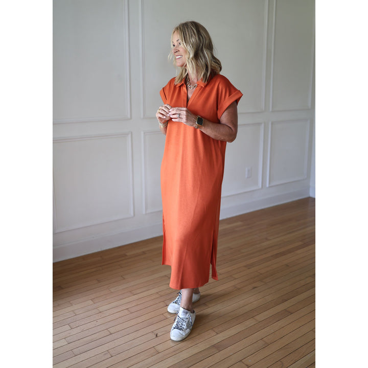 Women's orange dress