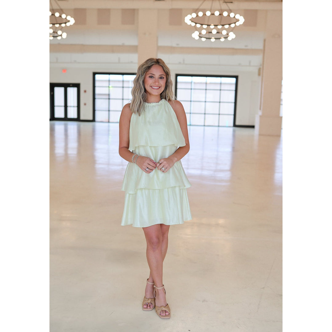Gentry Pale Yellow Mini Dress