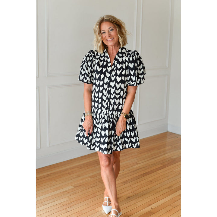 Happy Hearts Drop Waist Dress